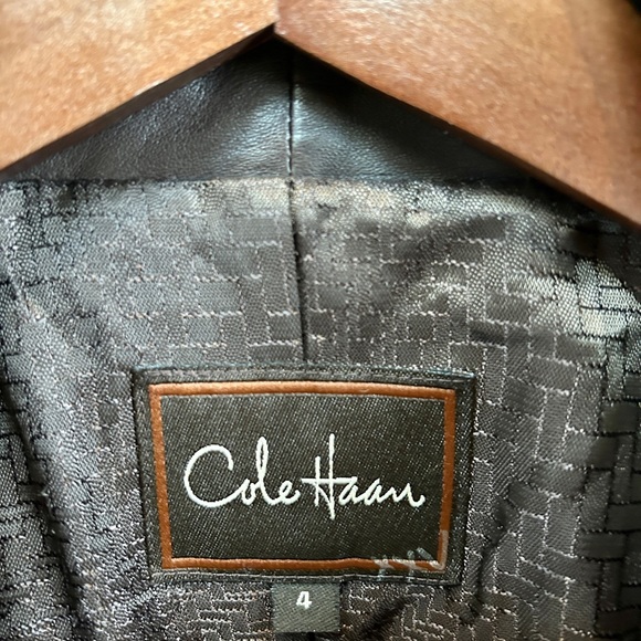 Cole Haan Brown Lambskin Jacket (Size 4) - Picture 6 of 9